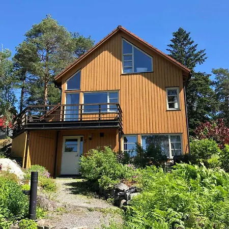 A Beautiful House With A Garden And A View Of The Fjords Villa