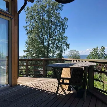 A Beautiful House With A Garden And A View Of The Fjords Villa